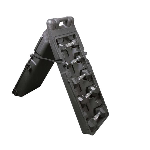 82LB RUBBER DUMBBELL SET