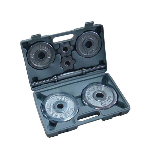 10KG CHROME DUMBBELL SET