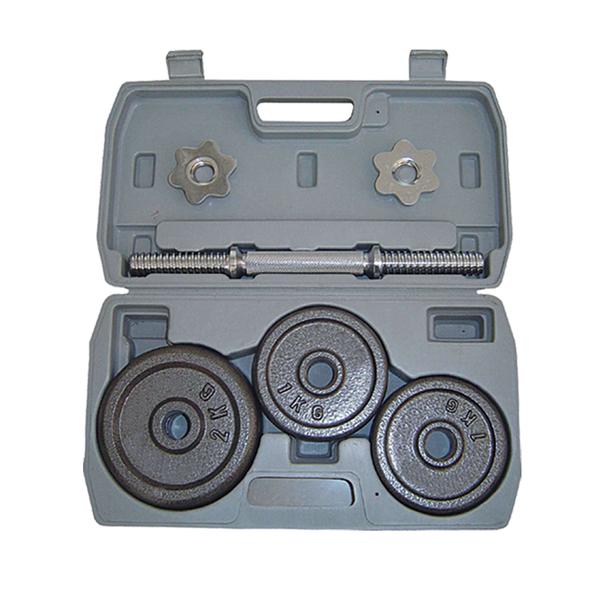 10KG GREY HAMMERTONE DUMBBELL SET